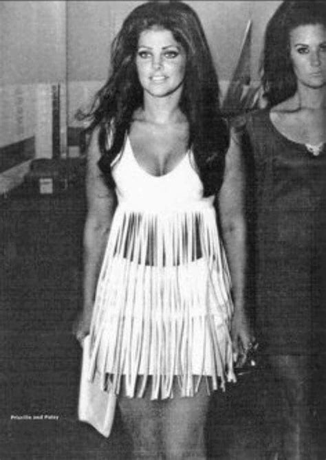 priscilla presley white outfit|priscilla presley 1960s photos.